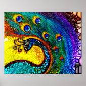 Dancing Peacock Poster (Voorkant)