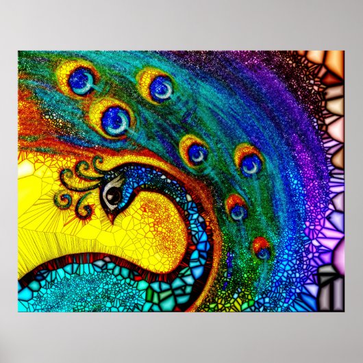 Dancing Peacock Poster (Voorkant)