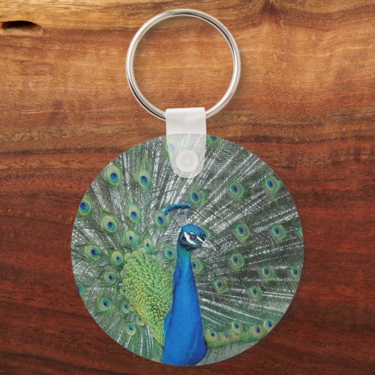 Dancing Peacock Sleutelhanger (Voorkant)