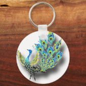 Dancing Peacock Sleutelhanger (Voorkant)