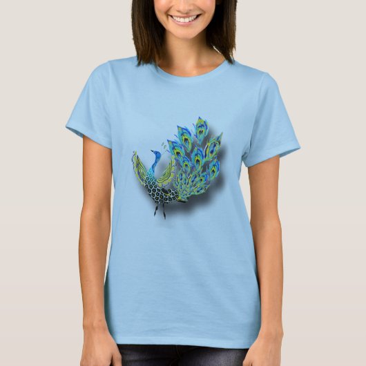 Dancing Peacock T-shirt (Voorkant)