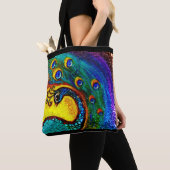 Dancing Peacock Tote Bag (Dichtbij)