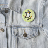 Dancing Penguin Ronde Button 5,7 Cm (In situ)