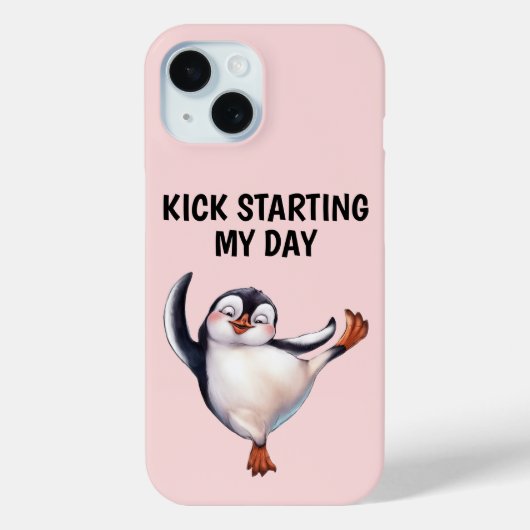 Dancing Penguin Telefoon Case (Achterkant)