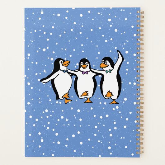 Dancing Penguins Design Planner Organizer (Achterkant)