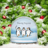 Dancing Penguins Design Snow Globe Sneeuwbol (Kerstmis)