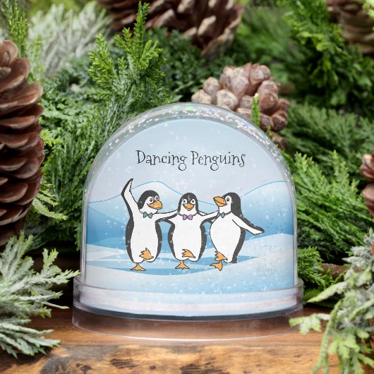 Dancing Penguins Design Snow Globe Sneeuwbol (Winter)
