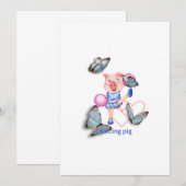 Dancing pig kaart (Voorkant / Achterkant)