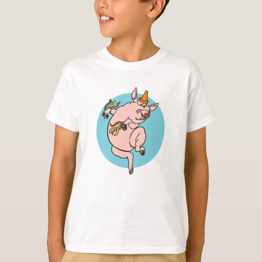 Dancing Pig T-shirt (Voorkant)
