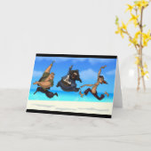 Dancing Pirates Kaart (Blank Inside) (Gele Bloem)