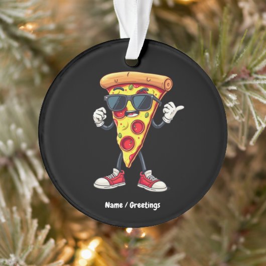 Dancing Pizza Slice Een speels en heerlijk ontwerp Ornament (Boom)