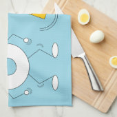 Dancing Poedervormige Donut & Coffee Mok: Theedoek (Quarter Fold)