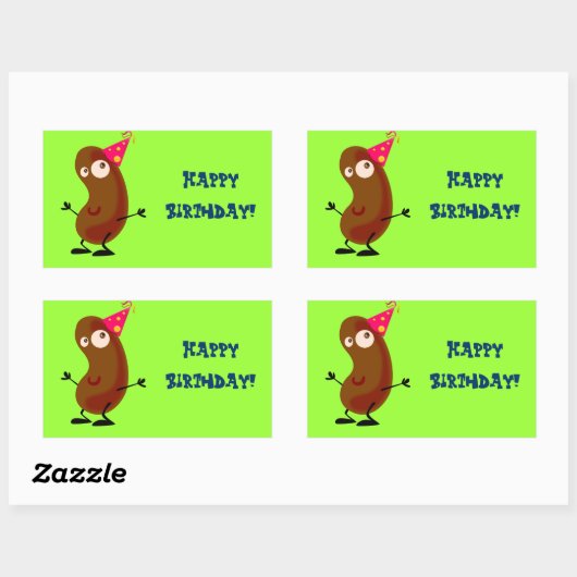 Dancing Potato Rechthoekige Sticker (Vel)