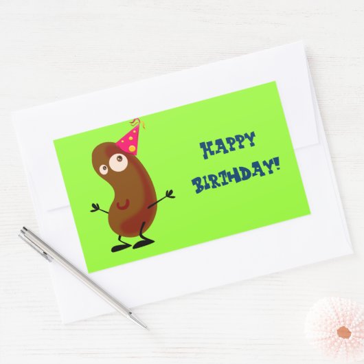 Dancing Potato Rechthoekige Sticker (Envelop)