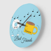 Dancing Powered Donut & Coffe Mok: Grote Klok (Hoek)