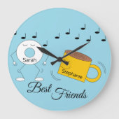 Dancing Powered Donut & Coffe Mok: Grote Klok (Voorkant)