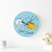 Dancing Powered Donut & Coffe Mok: Grote Klok (Huis)