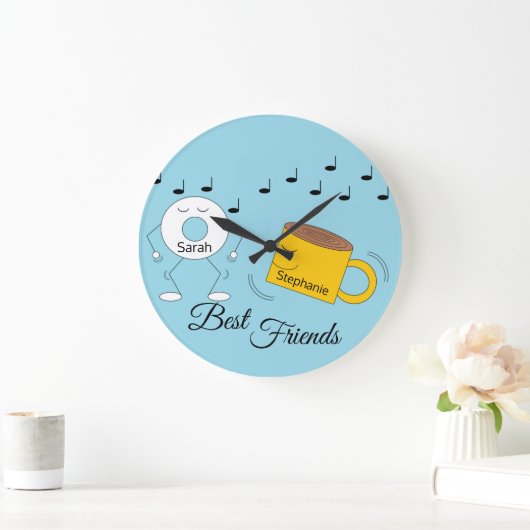 Dancing Powered Donut & Coffe Mok: Grote Klok (Huis)