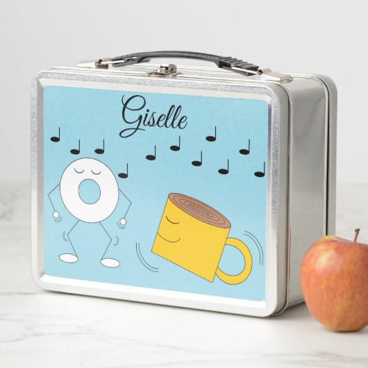 Dancing Powered Donut & Coffee Mok: (In situ)