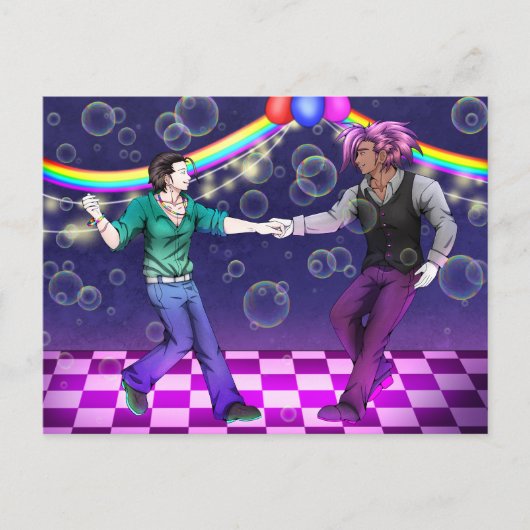 Dancing Pride Couple Briefkaart (Voorkant)