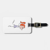 Dancing Princess Schattigee Ballerina Stick Figuur Bagagelabel (Voorkant horizontaal)