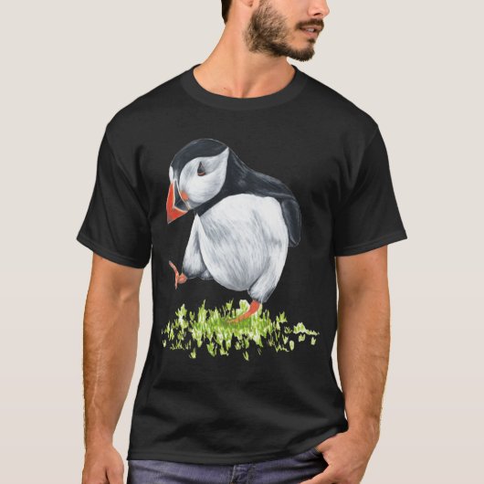 Dancing Puffin gift T-shirt (Voorkant)