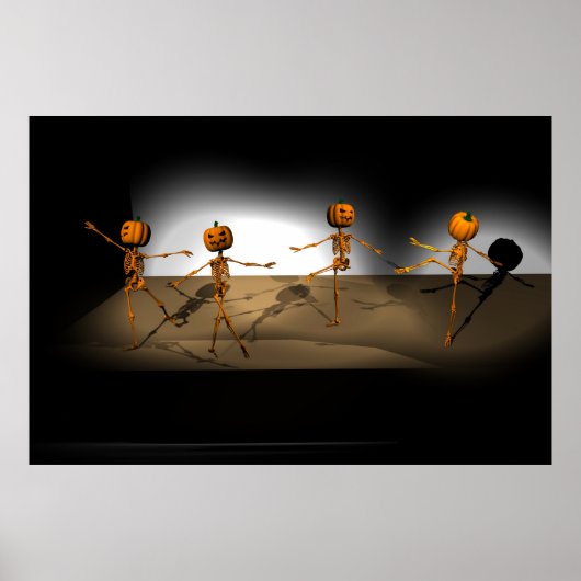 Dancing Pumpkins Halloween Ballet Poster (Voorkant)