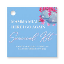 Dancing Queen Bachelorette-feest Survival Kit-labe