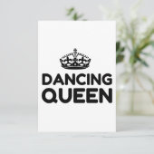 DANCING QUEEN BEDANKKAART (Staand voorkant)