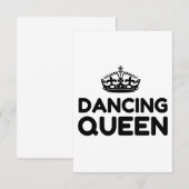 DANCING QUEEN BEDANKKAART (Voorkant / Achterkant)