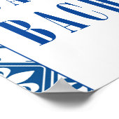 Dancing Queen bougainvillea Bachelorette Welkom Poster (Hoek)