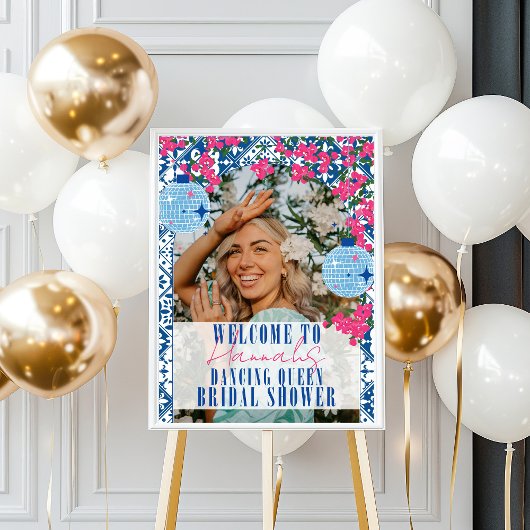 Dancing Queen bougainvillea Bruidsfeest Verwelkomi Poster