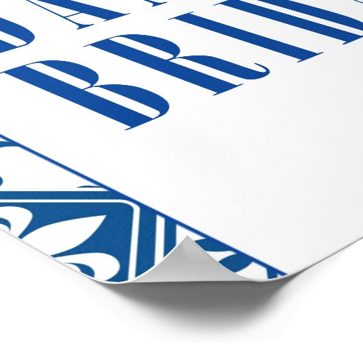 Dancing Queen bougainvillea Vrijgezellenfeest Welk Poster (Hoek)