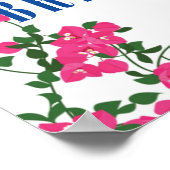 Dancing Queen bougainvillea Vrijgezellenfeest Welk Poster (Hoek)