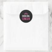 Dancing Queen - Dance Lover T-shirt Ronde Sticker (Tas)