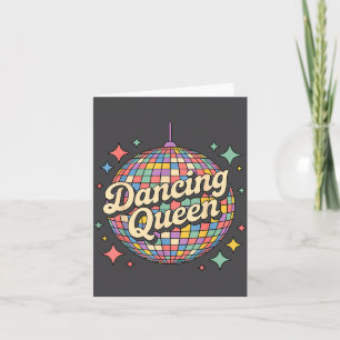 Dancing Queen Disco Bal Citaat Feestje Kaart