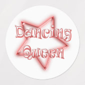 Dancing Queen Girls Roze Labels (Design 1)