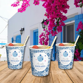 Dancing Queen Grieks Muzikaal disco baby shower Papieren Bekers