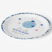 Dancing Queen Grieks Muzikaal disco baby shower Papieren Bordje (Gekanteld)