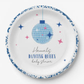 Dancing Queen Grieks Muzikaal disco baby shower Papieren Bordje (Voorkant)
