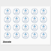 Dancing Queen Grieks Muzikaal disco baby shower Ronde Sticker (Vel)