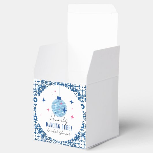 Dancing Queen Grieks Muzikaal disco vrijgezellenfe Bedankdoosjes (Geopend)