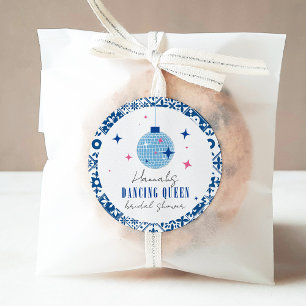 Dancing Queen Griekse Musical disco bruidsfeest Ronde Sticker