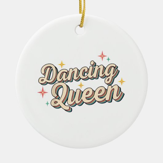 Dancing Queen Keramisch Ornament (Voorkant)