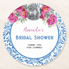 Dancing Queen Mamma Mia Disco Vrijgezellenfeest Ronde Kartonnen Onderzetter