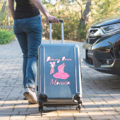 Dancing Queen Quote Roze Schattige Ballerina Dress Sticker (Koffer Insitu)