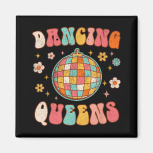 Dancing Queen Retro Bruidsmeisjes 70’s Disco Vrijg Magneet
