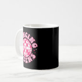 Dancing Queen Retro Bruidsmeisjes 70's Disco Bache Koffiemok (Voorkant links)