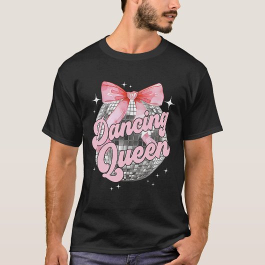 Dancing Queen Shirt Dancing 70s 80s Vrouwen Meisje (Voorkant)