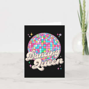 Dancing Queen Shirt Dancing 70s Vrouwen Meisje Kaart